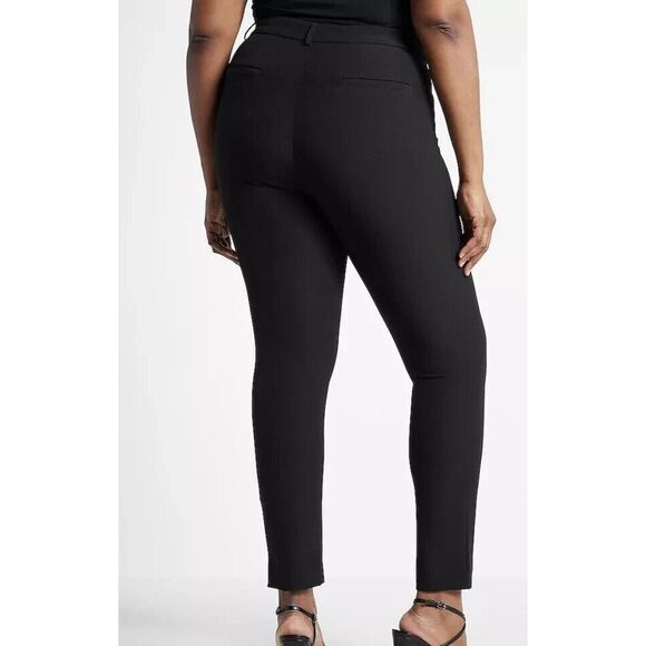 Express Editor 07470611 Women's Sz 14 R Black High-Rise Skinny Dress Pants - Picture 12 of 12